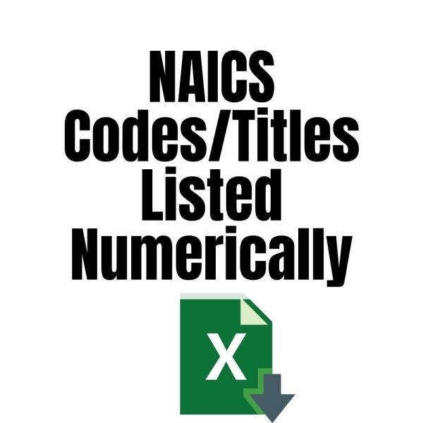 NAICS Codes/Titles Listed Numerically NAICS Association